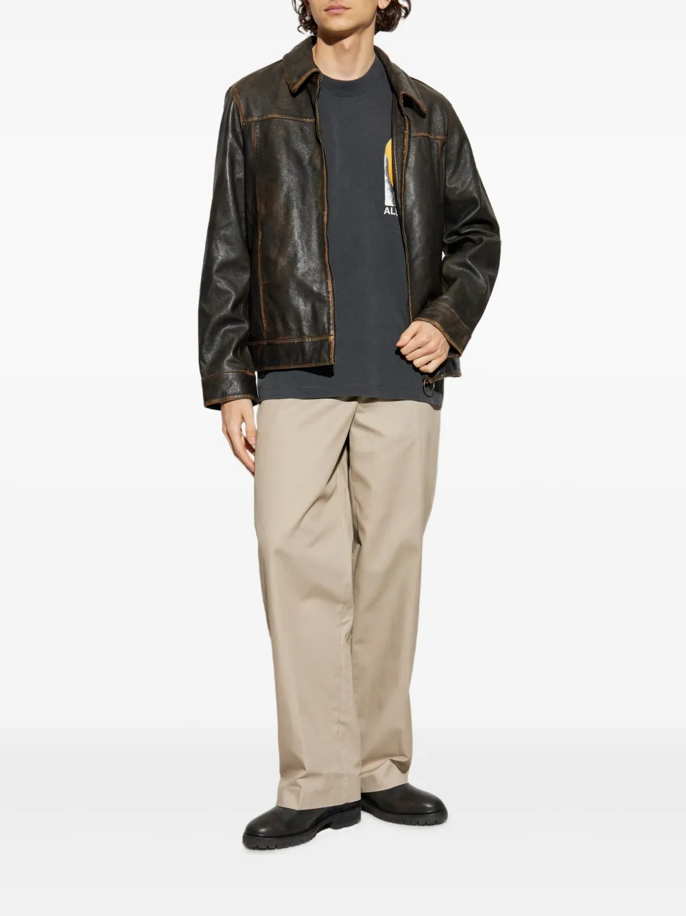 AllSaints T-shirt met print - Zwart