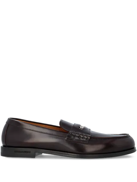 DSQUARED2 leather penny loafers