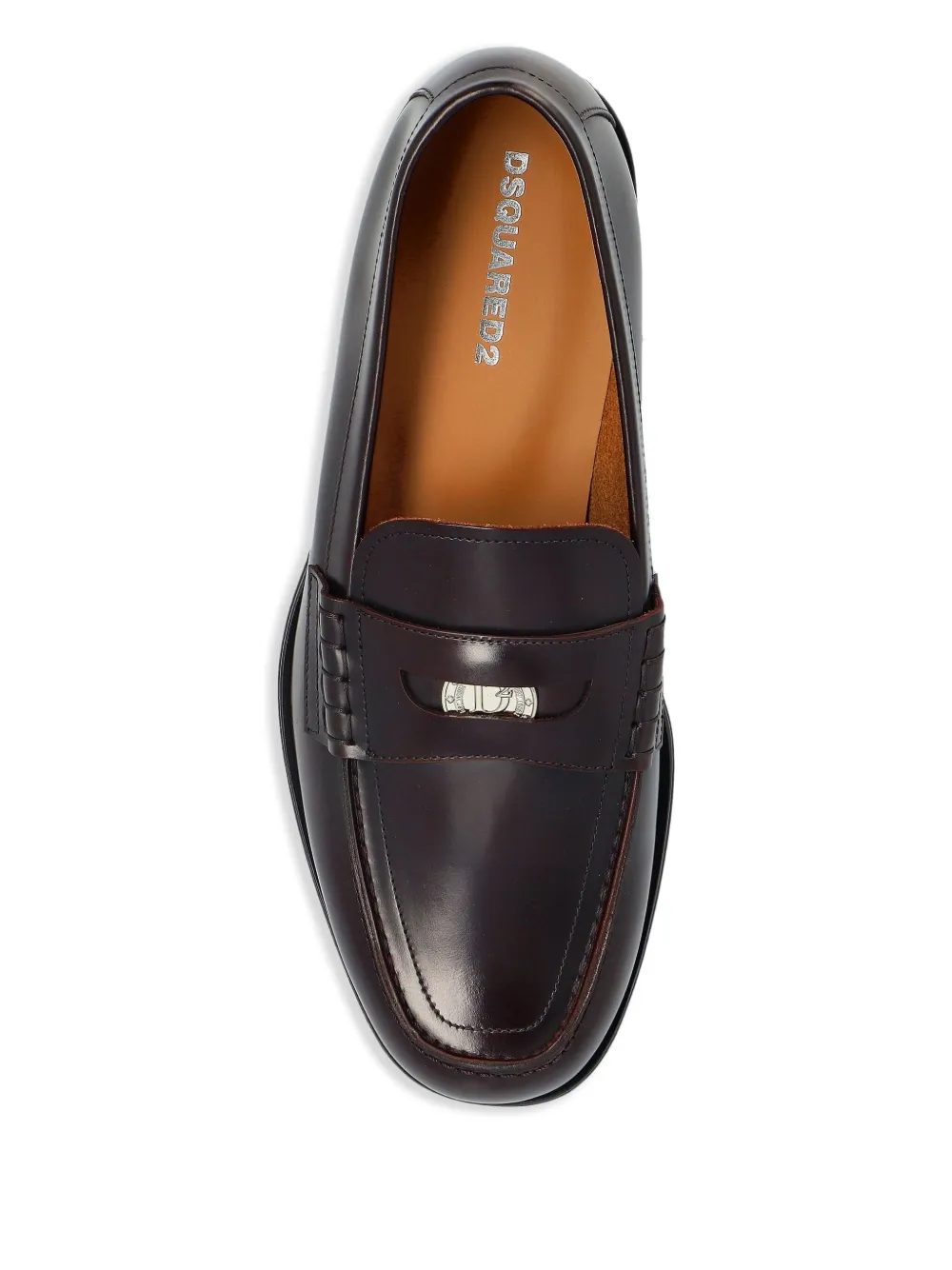 DSQUARED2 leather penny loafers
