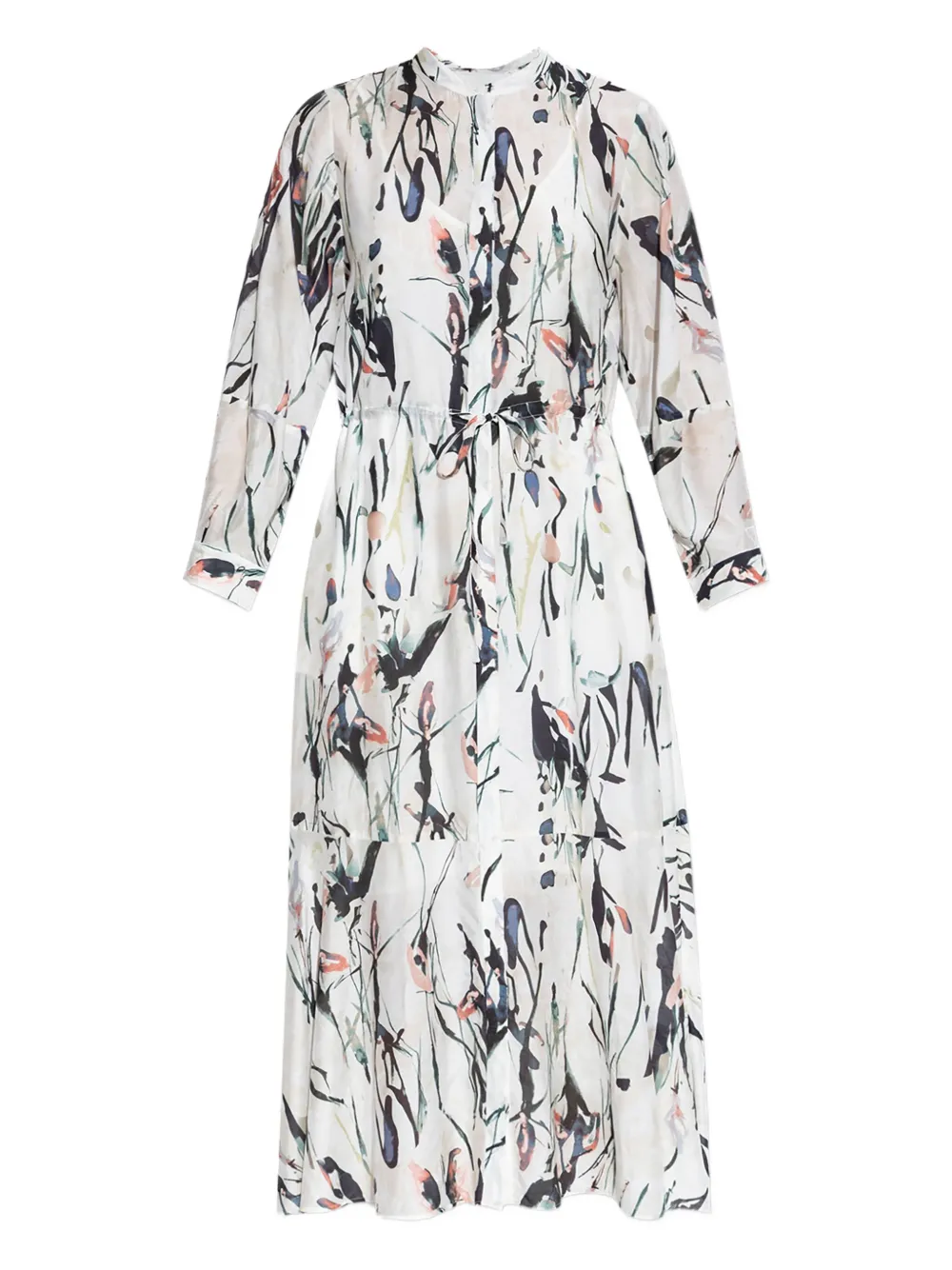 MUNTHE Jurk met bloemenprint Wit