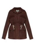 MUNTHE drawstring utility jacket - Brown