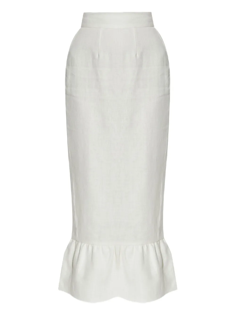 POSSE RUFFLED LINEN SKIRT