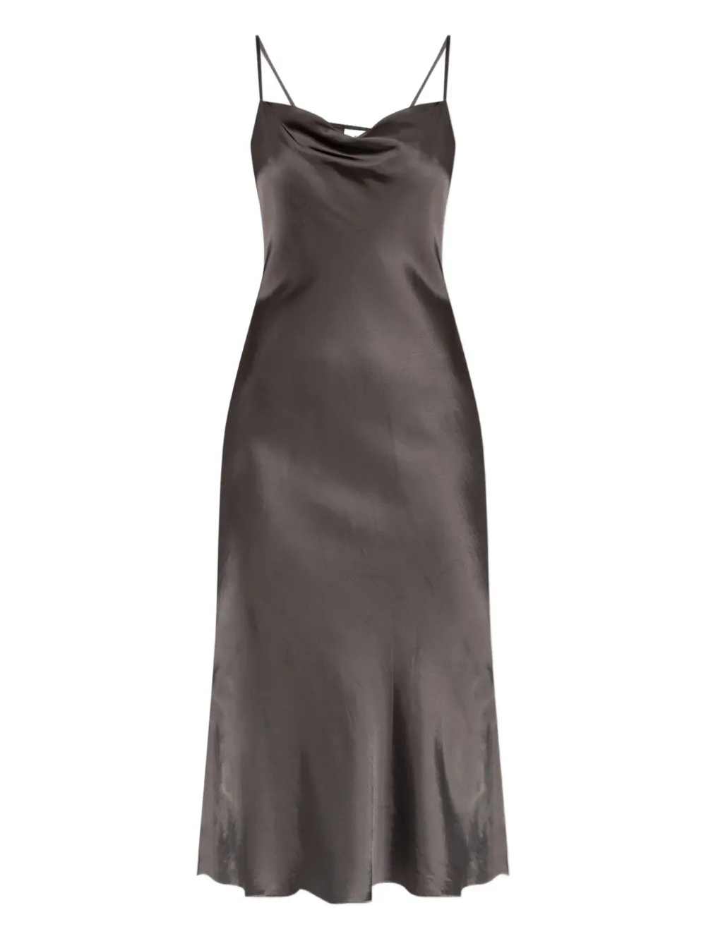 cowl-neck slip dress