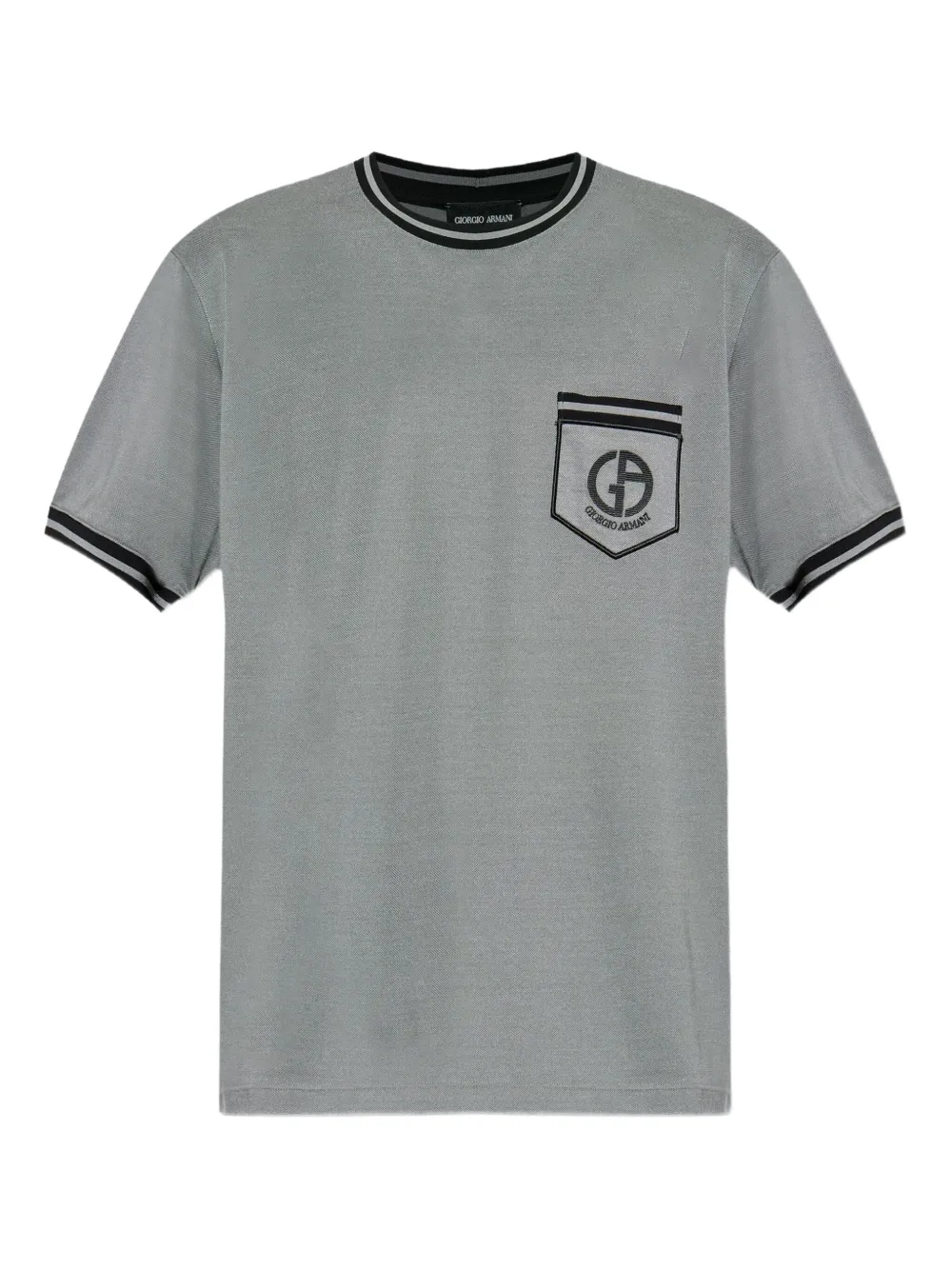 Giorgio Armani playera con bolsillo | gris | Image 1