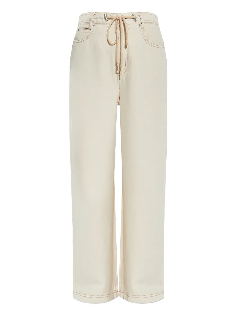 MUNTHE drawstring wide-leg trousers - ホワイト MUNTHE drawstring wide-leg trousers - ホワイト