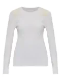 Helmut Lang ribbed long-sleeve top - White