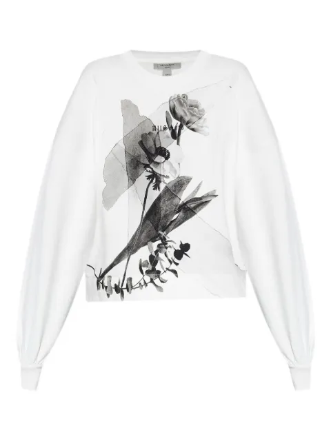 AllSaints floral-print cotton sweatshirt