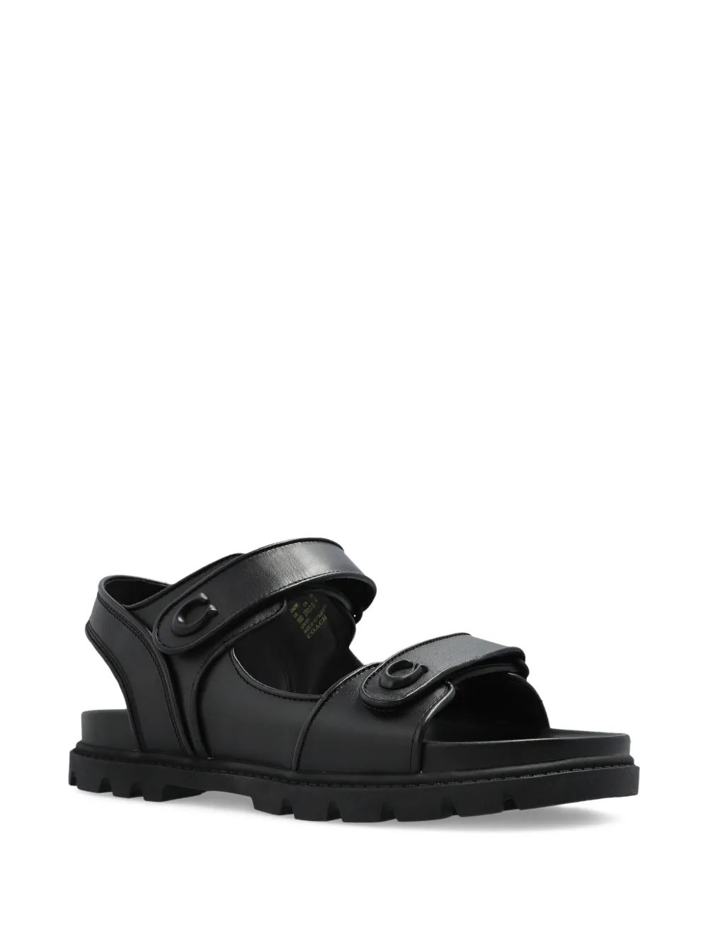 Coach touch-strap sandals Black