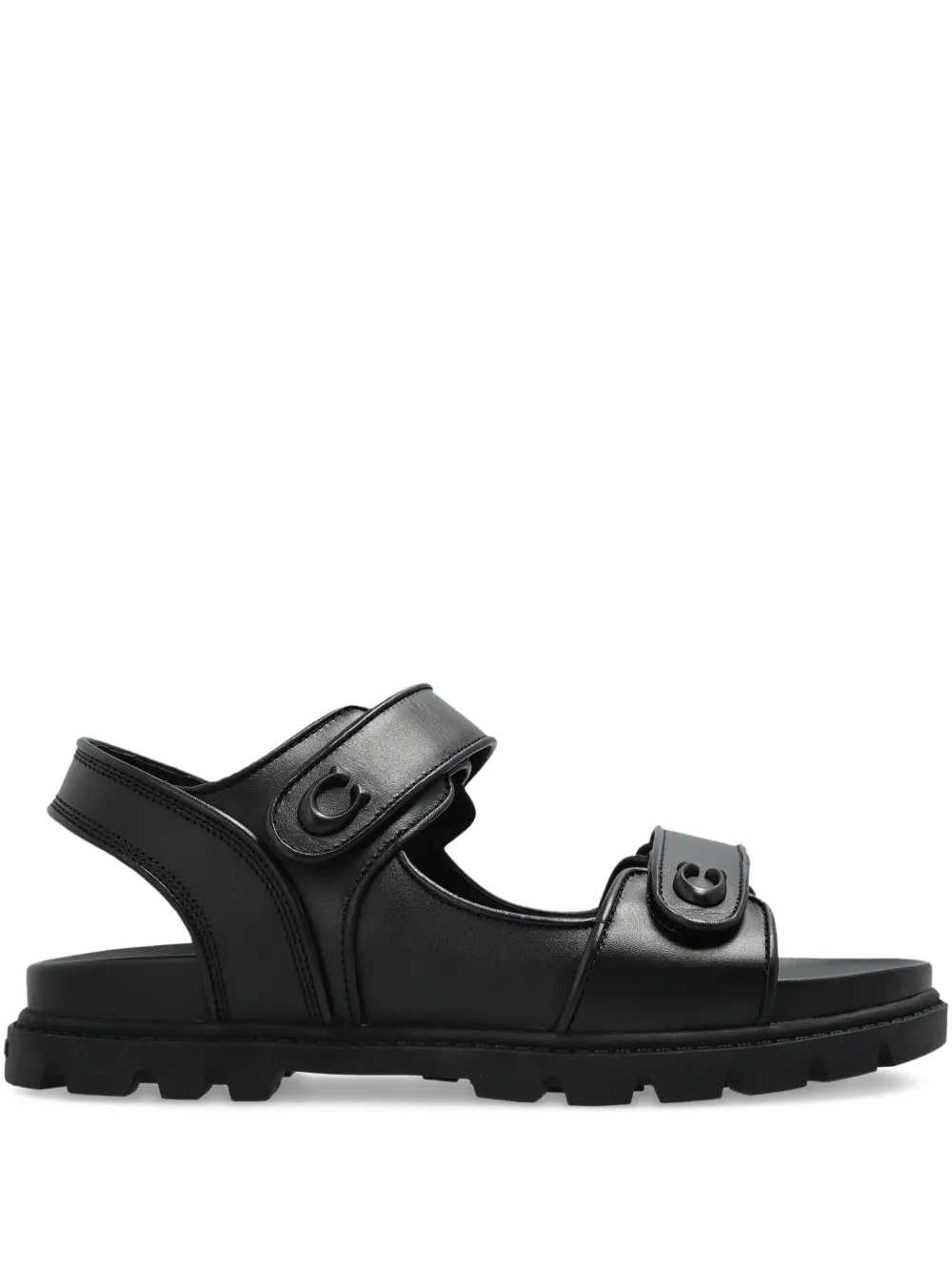 Coach touch-strap sandals Black