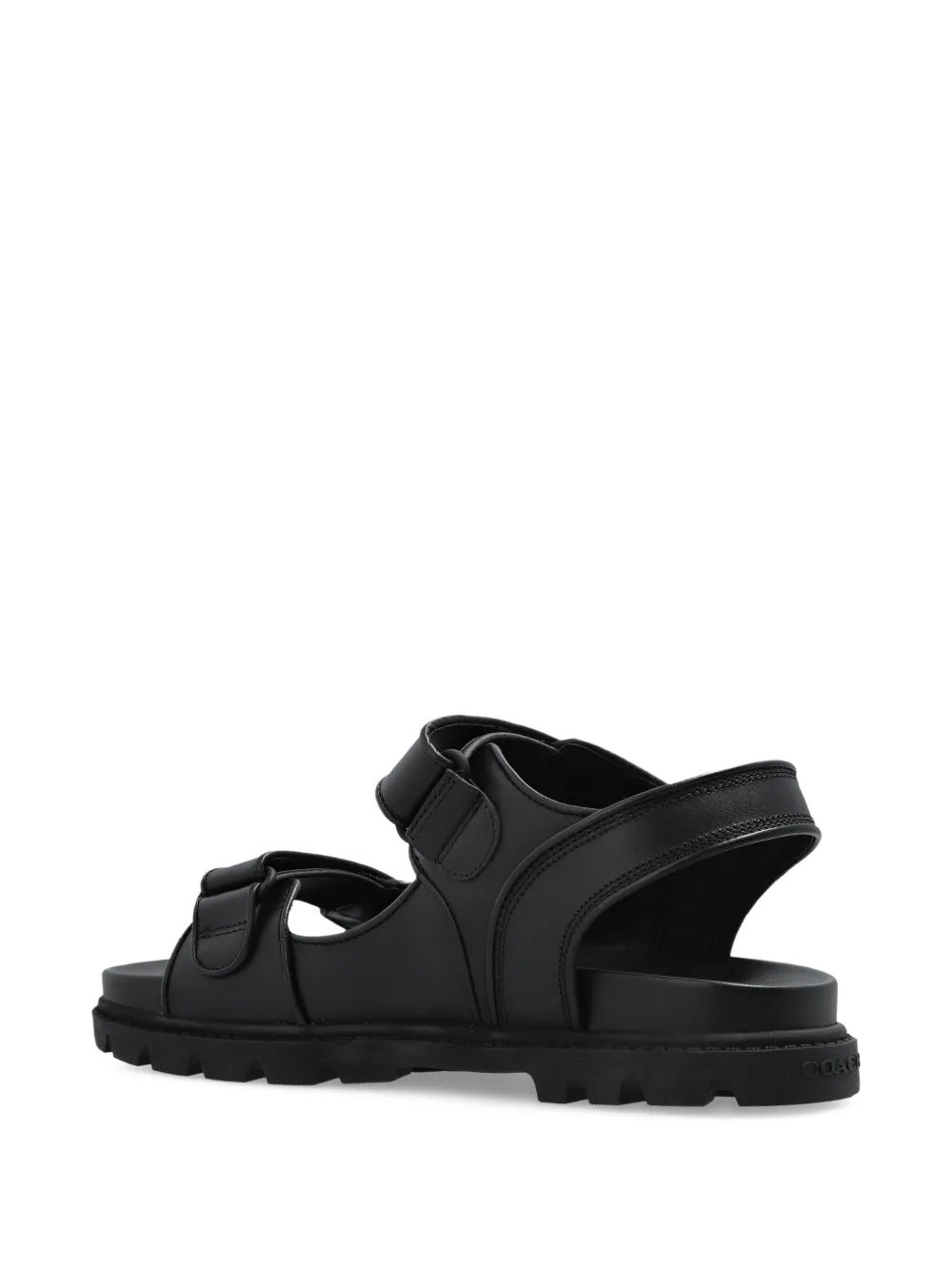 Coach touch-strap sandals Black