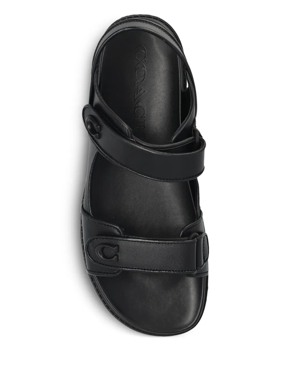 Coach touch-strap sandals Black