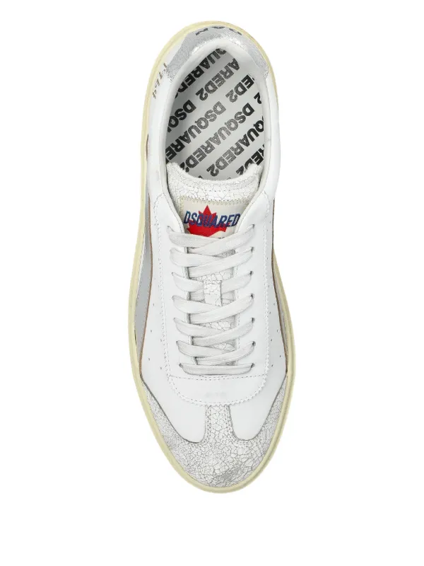 スニーカー D SQUARED2 White leather Rider sneakers DSQUARED2 Rider Sneakers | White | FARFETCH