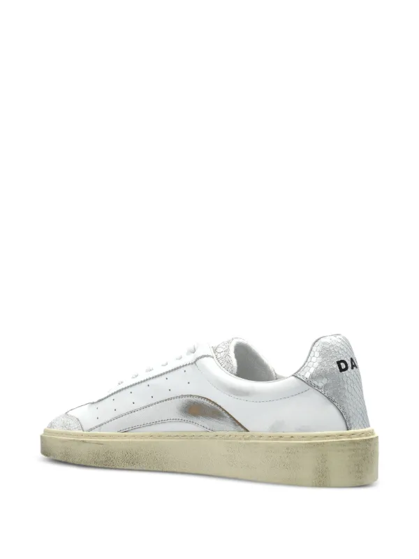 スニーカー D SQUARED2 White leather Rider sneakers DSQUARED2 Rider Sneakers | White | FARFETCH