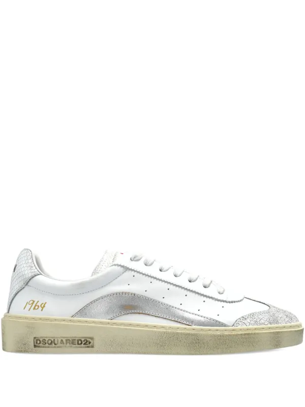 スニーカー D SQUARED2 White leather Rider sneakers DSQUARED2 Rider Sneakers | White | FARFETCH