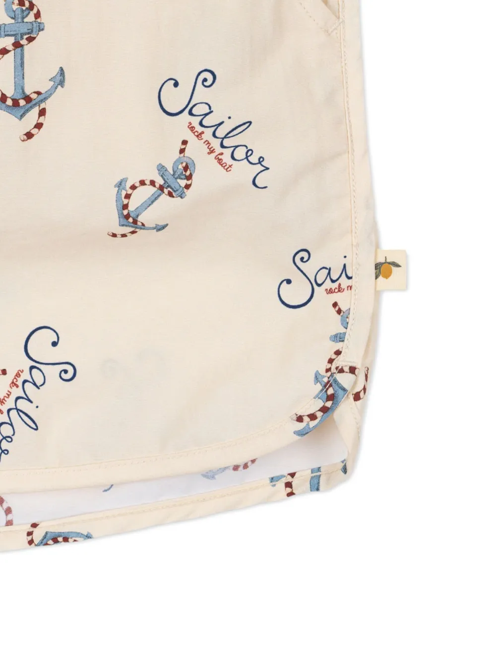 Konges Sløjd Zwembroek met print Beige