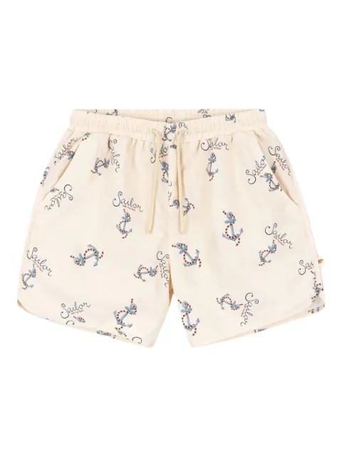 Konges Sløjd anchor-print swim shorts
