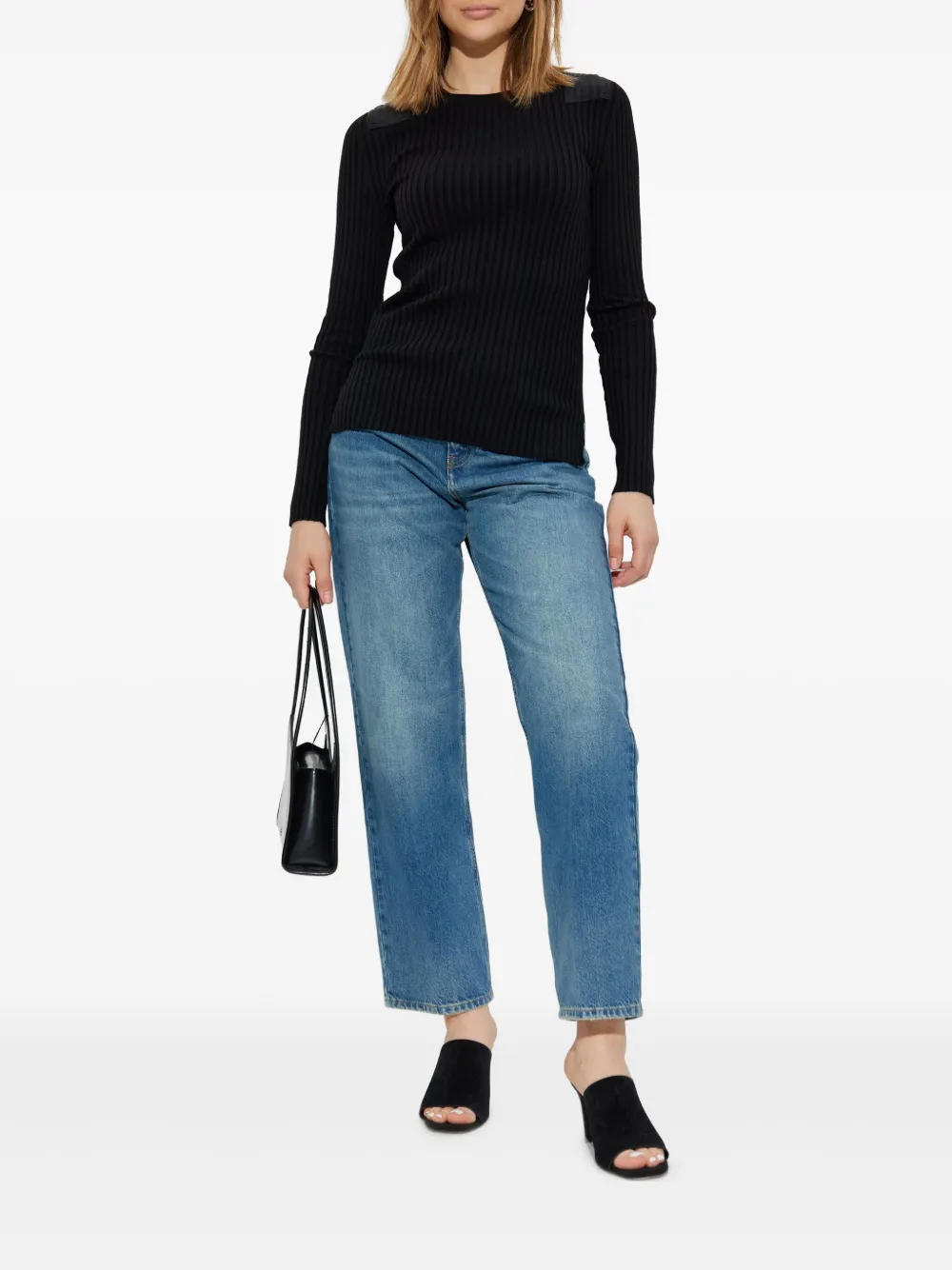 Helmut Lang ribbad långärmad topp | T-shirts & toppar | Image 2