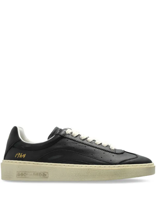 DSQUARED2 レザースニーカー | ブラック | FARFETCH JP