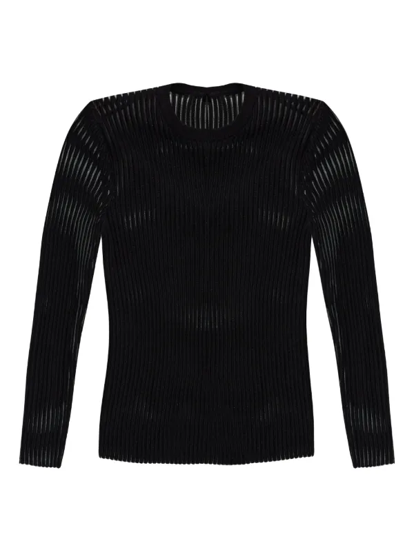 HELMUT LANG ブラック XS 長袖カットソー Helmut Lang ロングスリーブ トップ | ブラック | FARFETCH JP