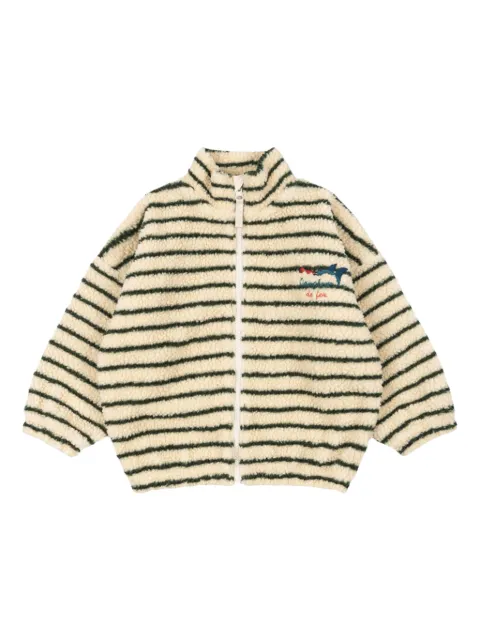 Konges Sløjd striped zip-up jacket