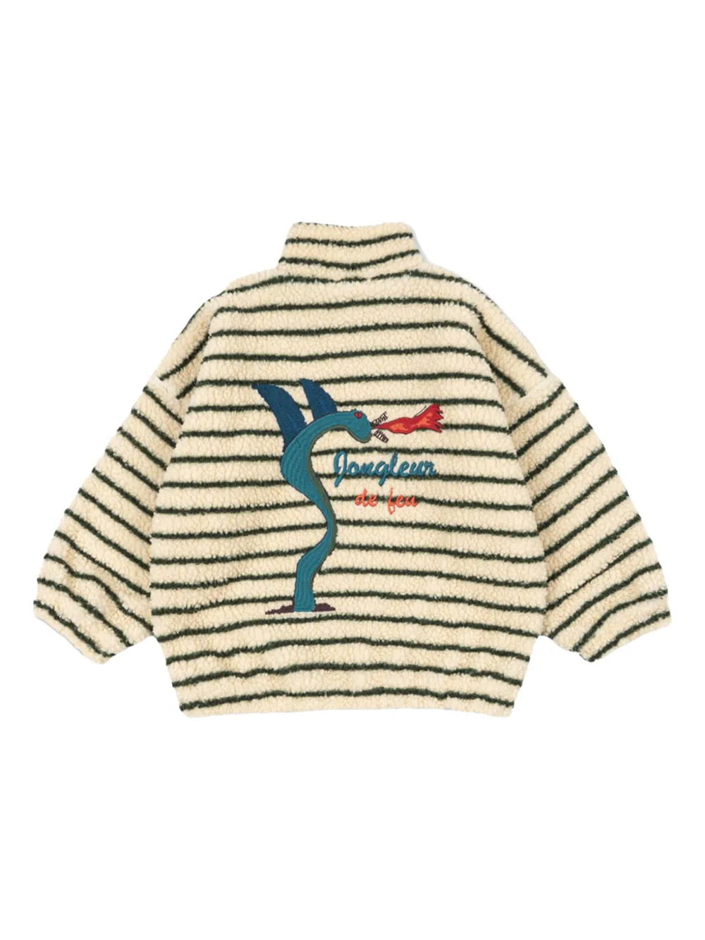 Konges Sløjd striped zip-up jacket | Boys Bomber Jackets | Image 2