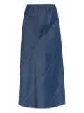 MUNTHE seam-detailing denim skirt - Blue