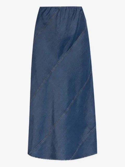 MUNTHE jupe en jean à détails de coutures