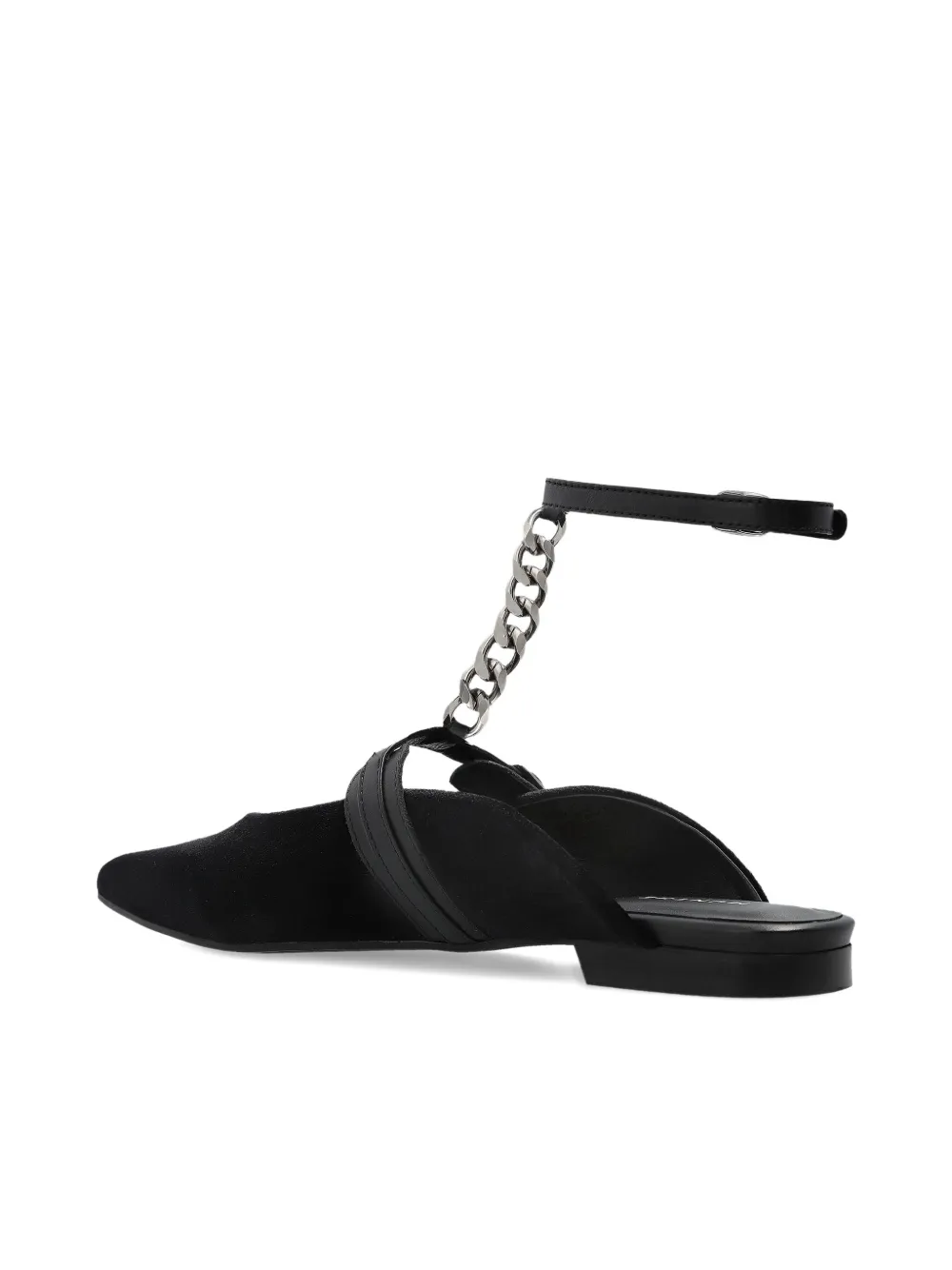 MUNTHE chain-embellished flat mules | Black | Image 1