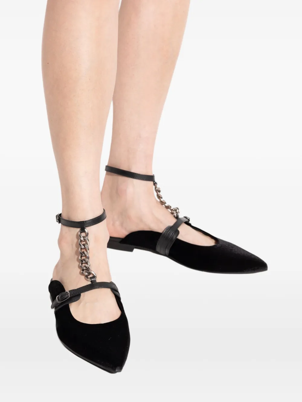 MUNTHE chain-embellished flat mules | Flat Mules | Image 2