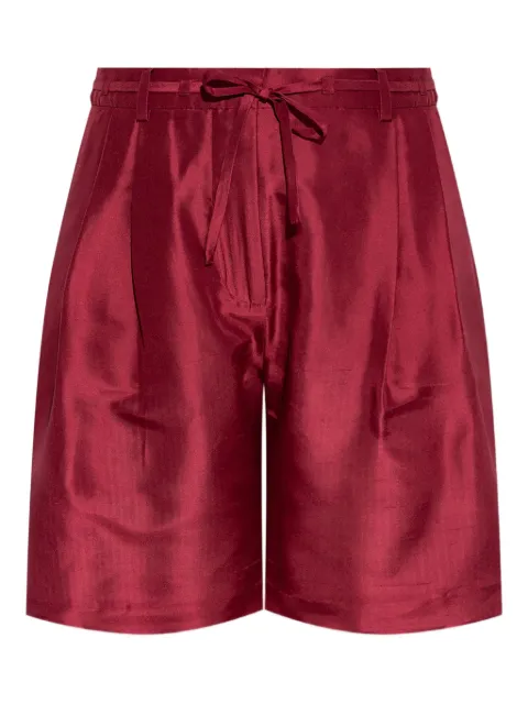MUNTHE shorts satinados con pinzas