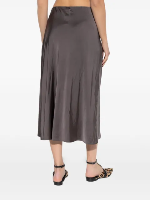 MUNTHE satin-finish midi skirt