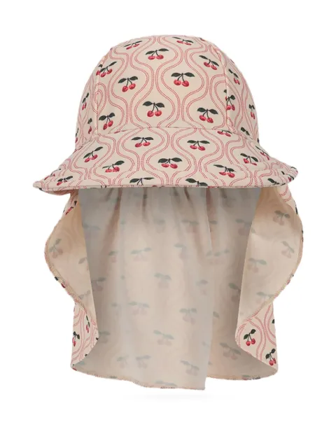 Konges Sløjd Merle cherry-print sun hat