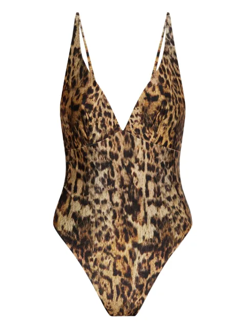 AllSaints Saph leopard-print swimsuit