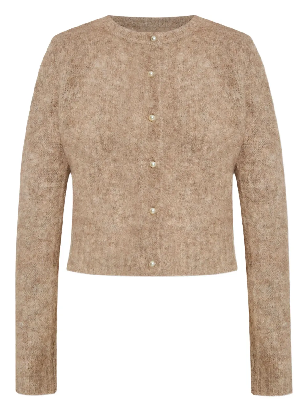 button-up knitted cardigan