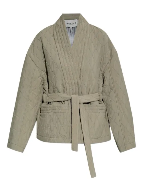 Veste matelassée à taille ceinturée - MUNTHE - Modalova