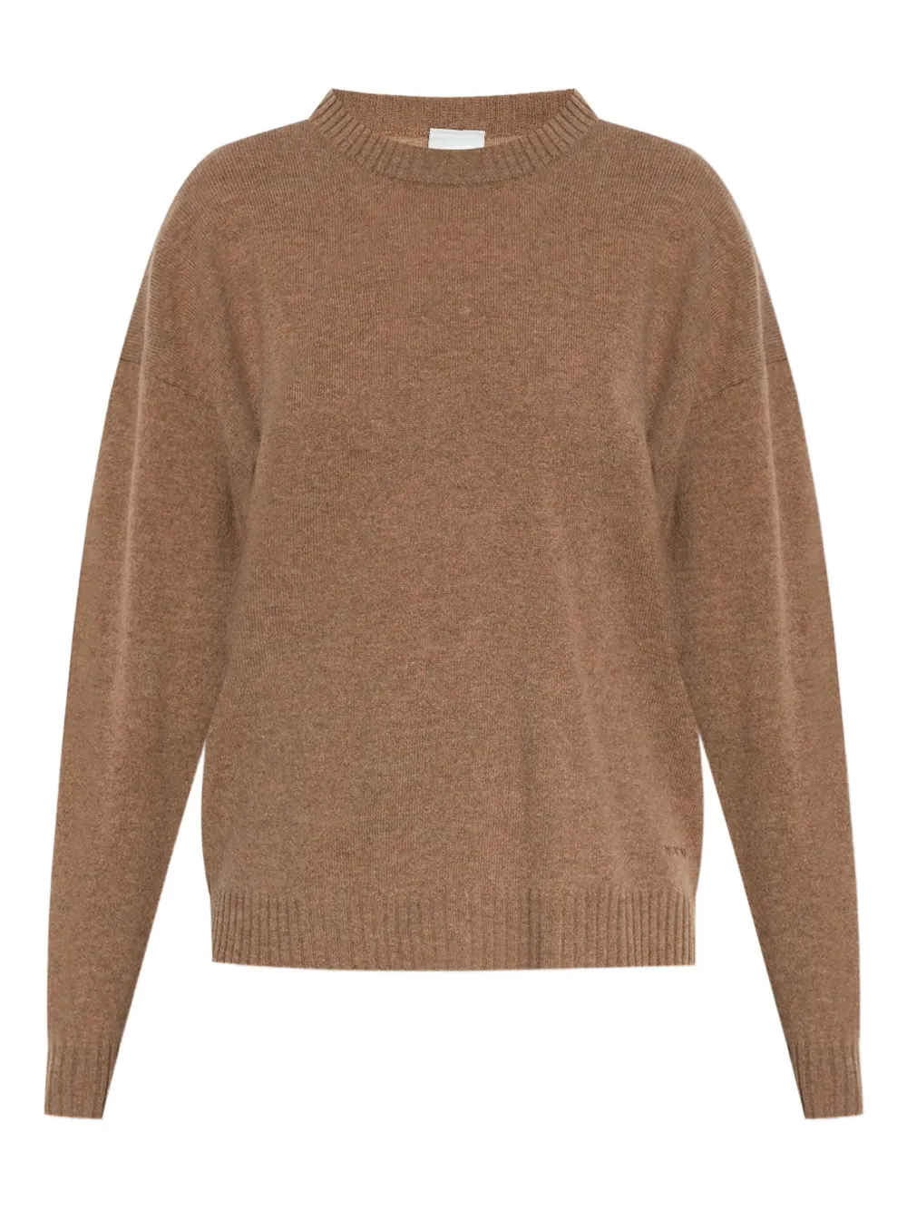 ribbed-hem knitted jumper