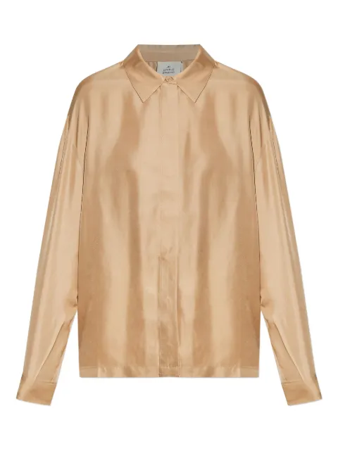 MUNTHE satin long-sleeve shirt