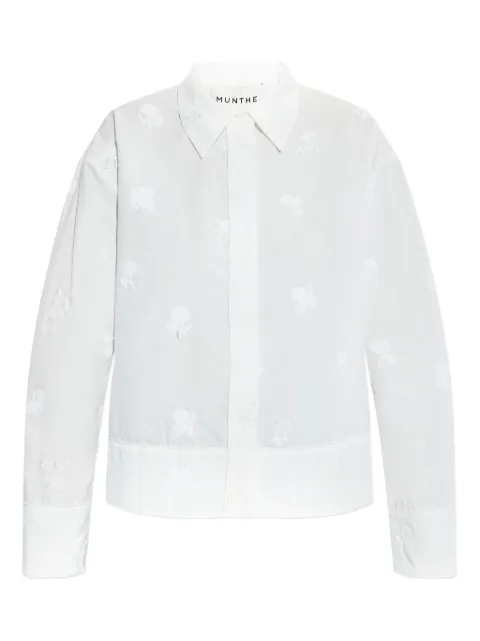 MUNTHE camisa con logo bordado y botones