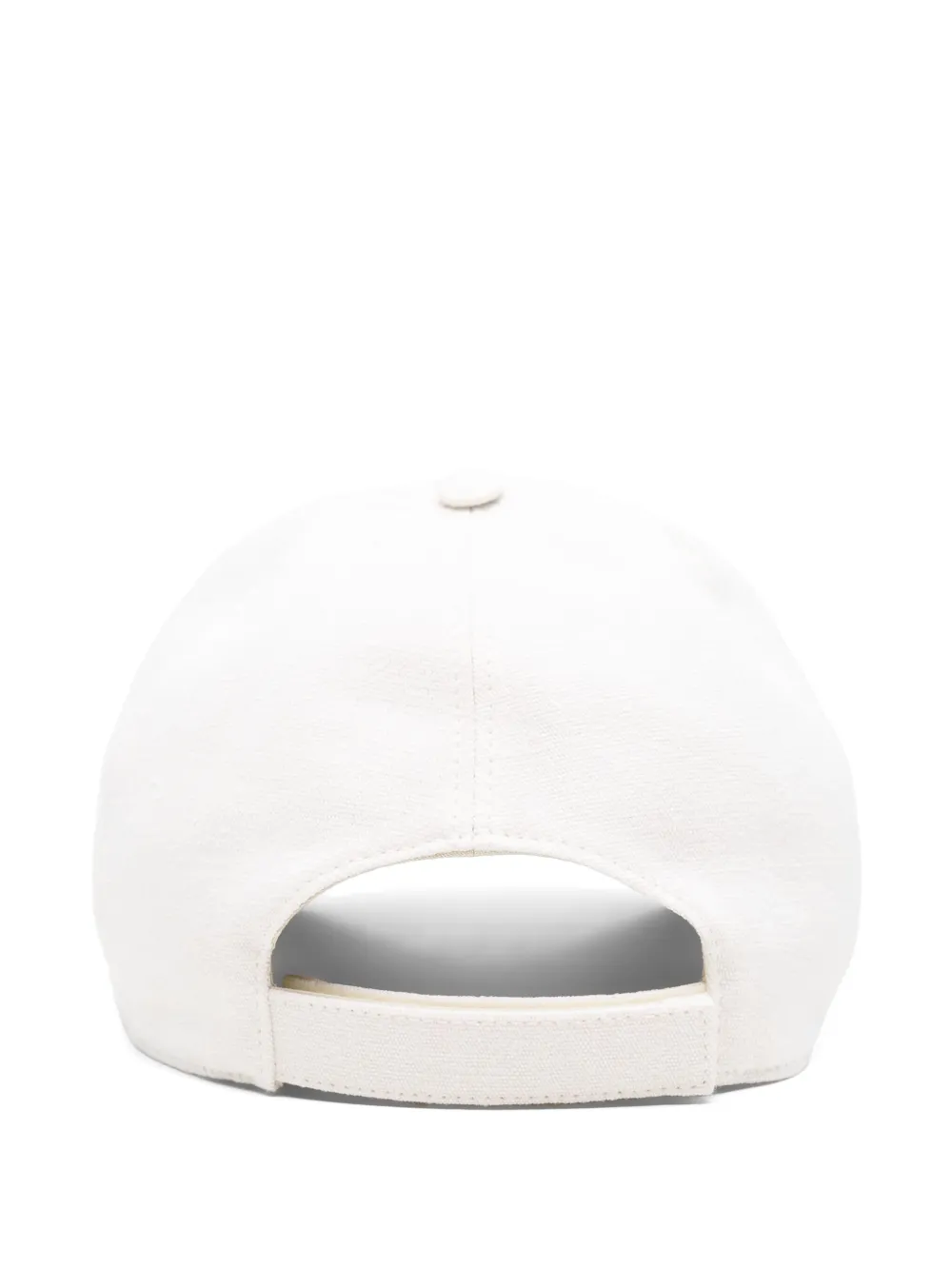 FENDI embroidered-logo cap - Beige