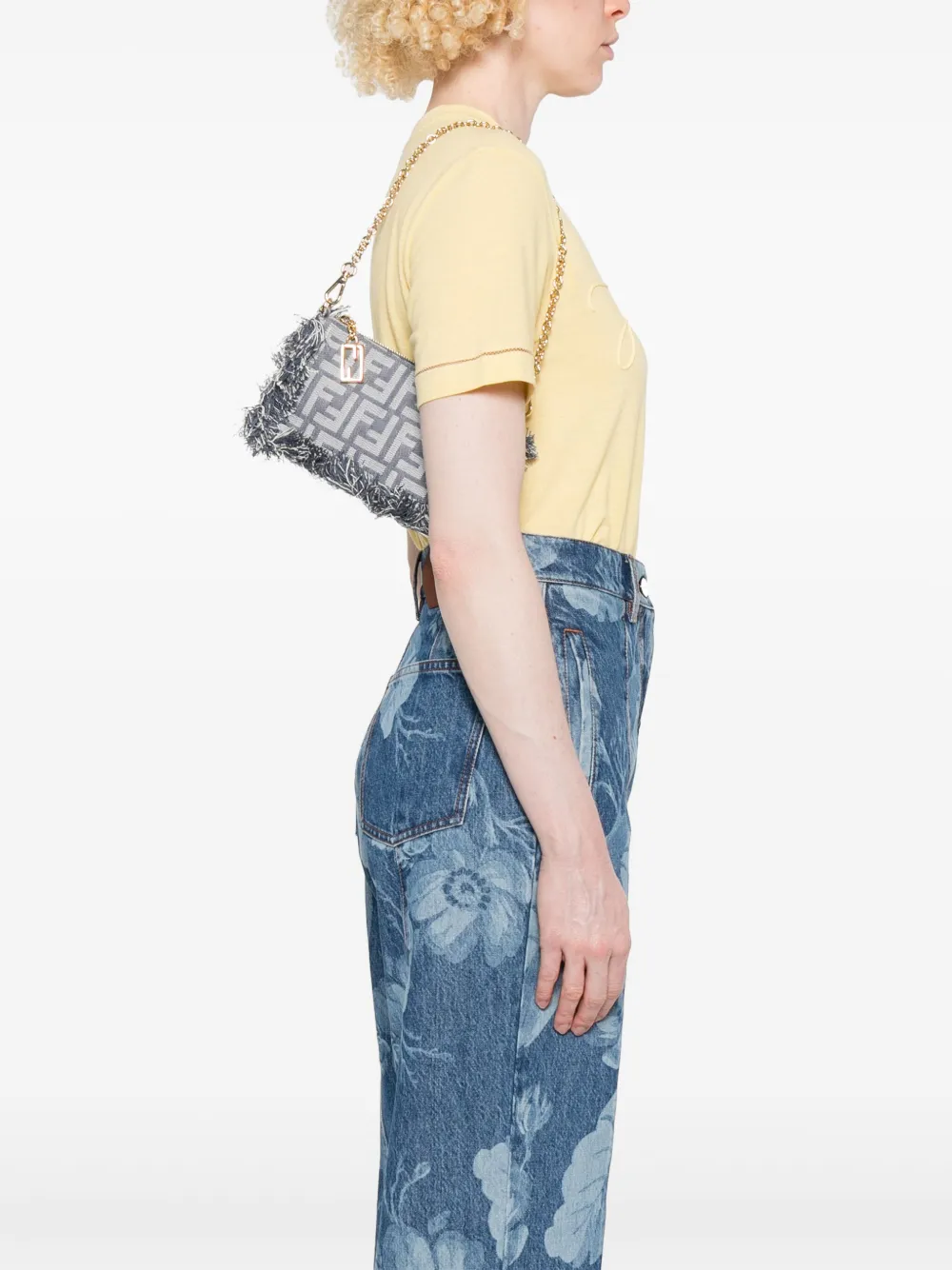 FENDI Baguette schoudertas - Blauw