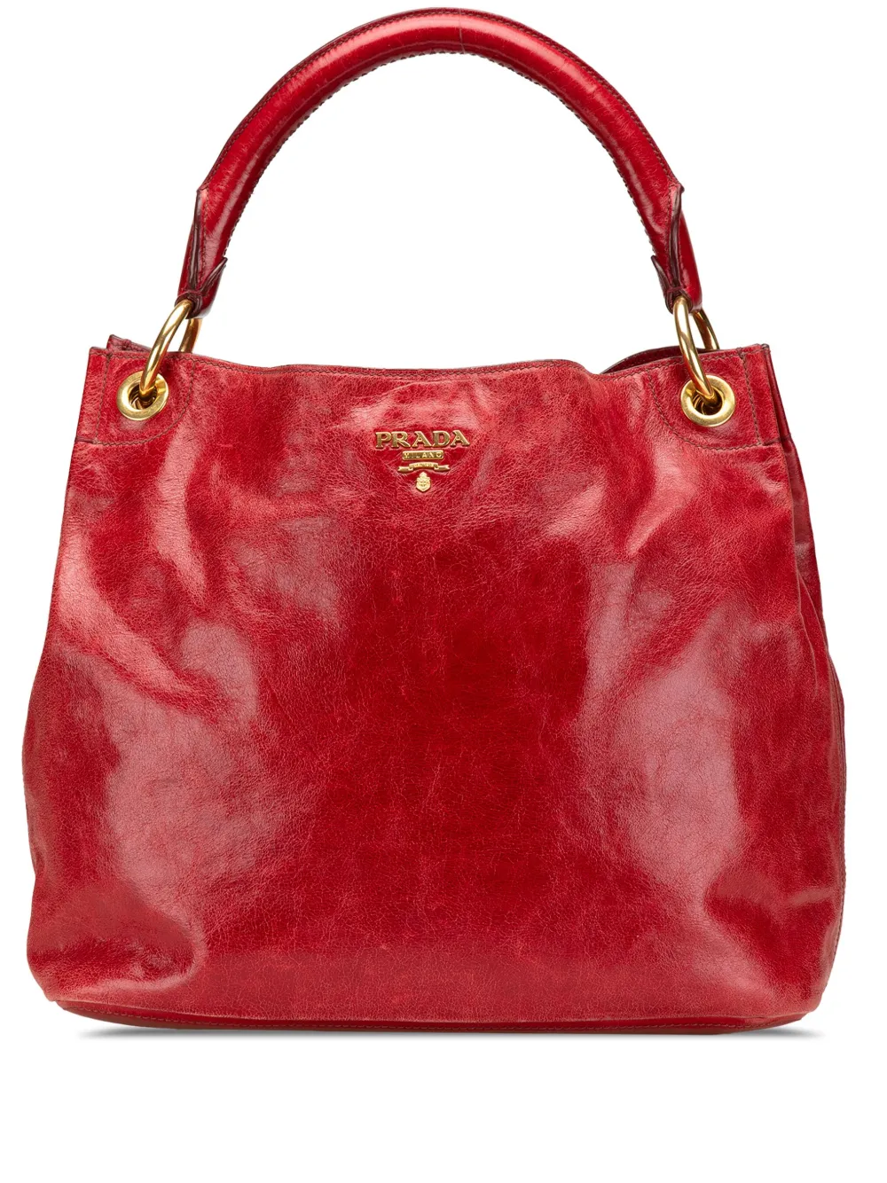 Prada Pre-Owned 2000-2024 Vitello Shine shoulder bag | Red | Image 1