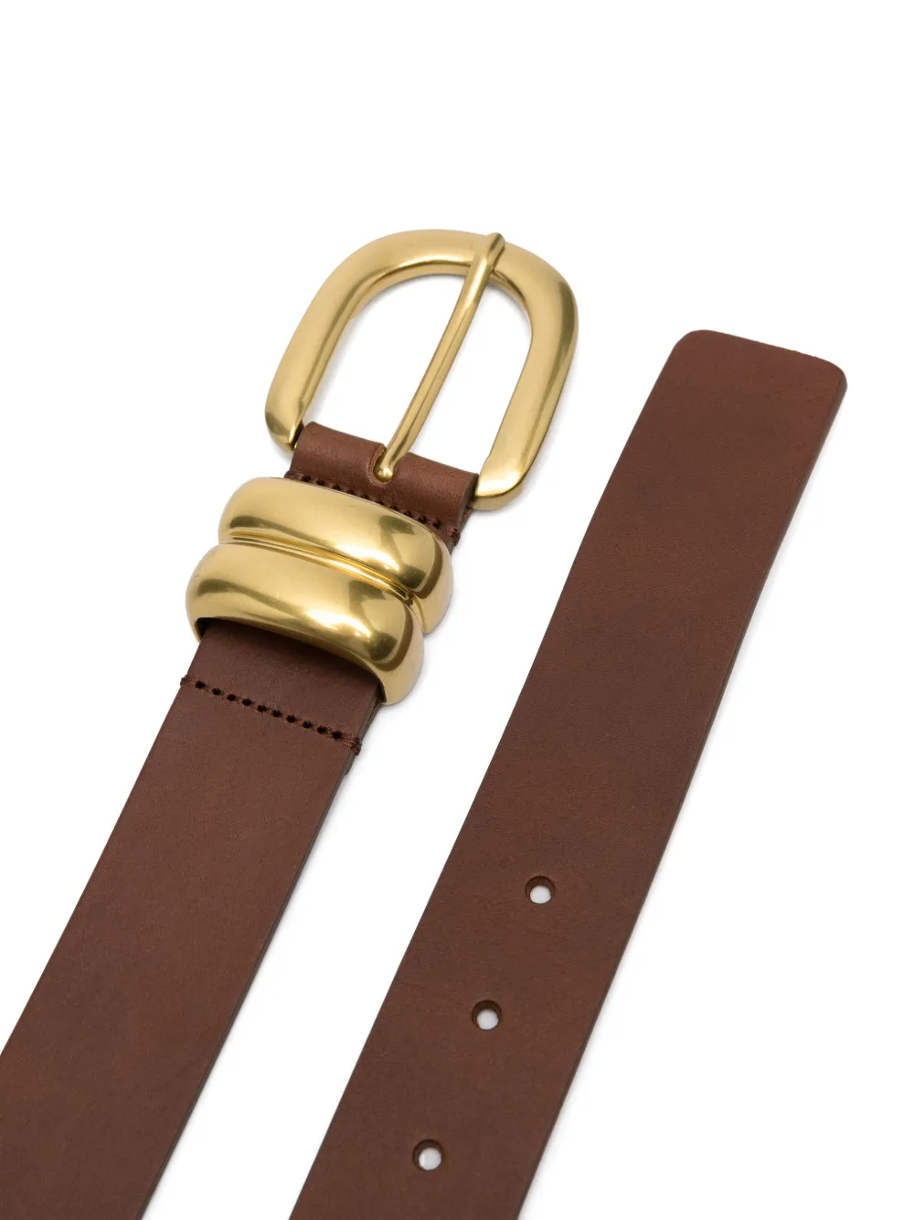 By Malene Birger leather belt - Bruin