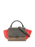Céline Pre-Owned 2017 Small Tricolor Leather Trapeze satchel - Brown