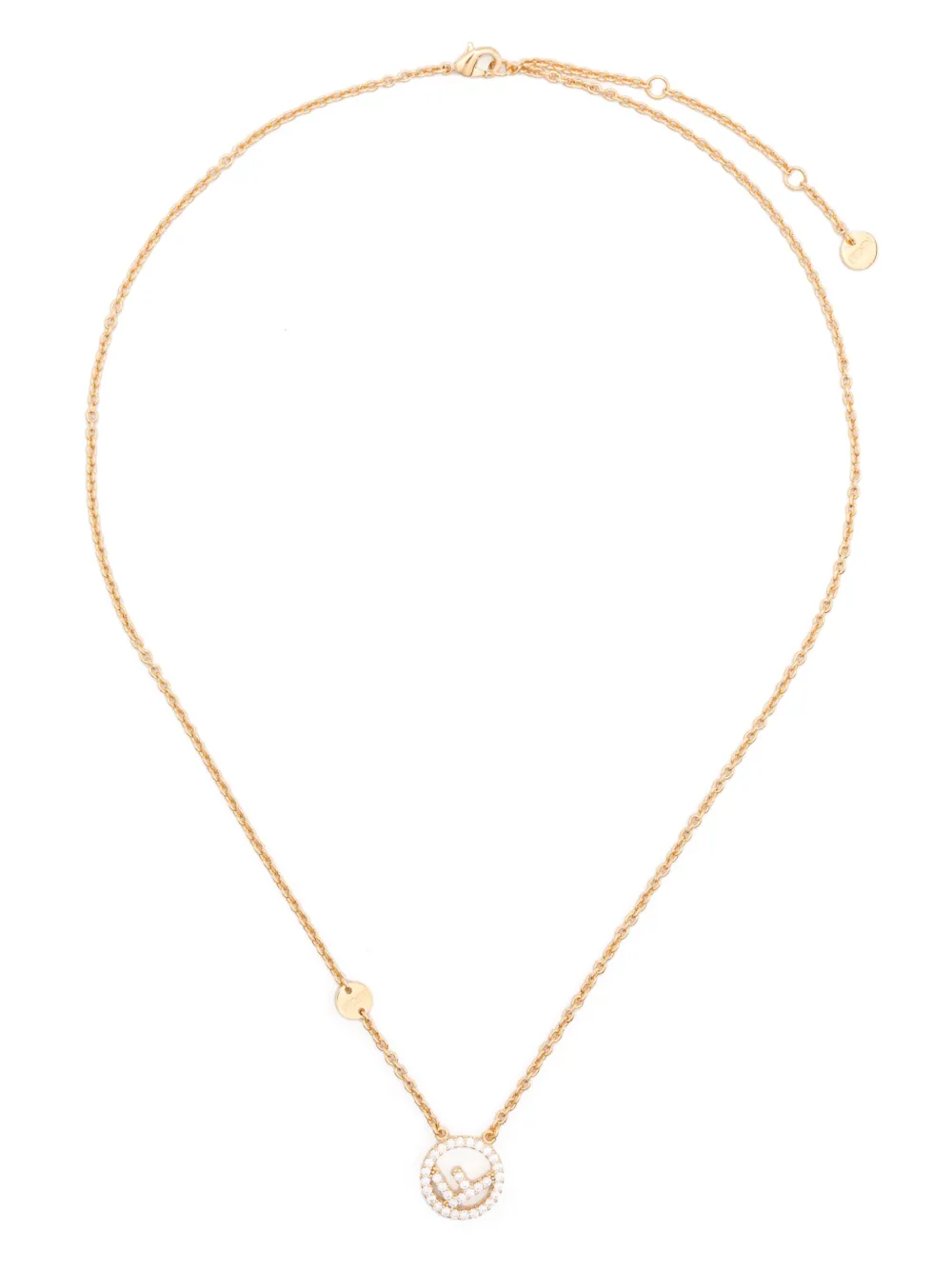 FENDI Halskette mit Kristallen - Gold