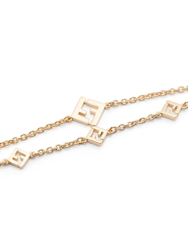 FENDI ゴールドトーン ブレスレット FENDI モノグラム ブレスレット | ゴールドトーン | FARFETCH JP