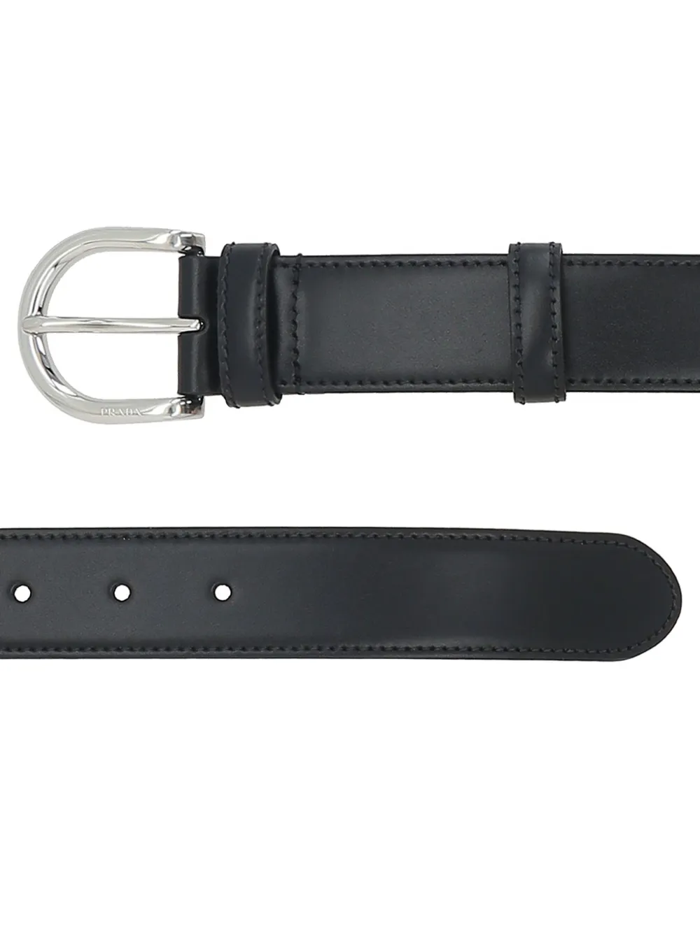 Prada leather belt - Zwart