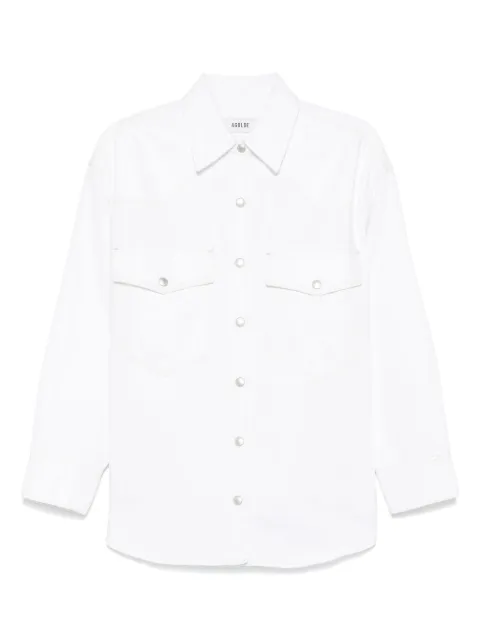 AGOLDE press-stud shirt