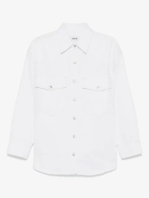 AGOLDE press-stud shirt