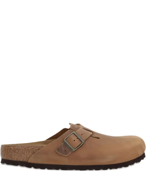 Birkenstock Boston buckled leather mules