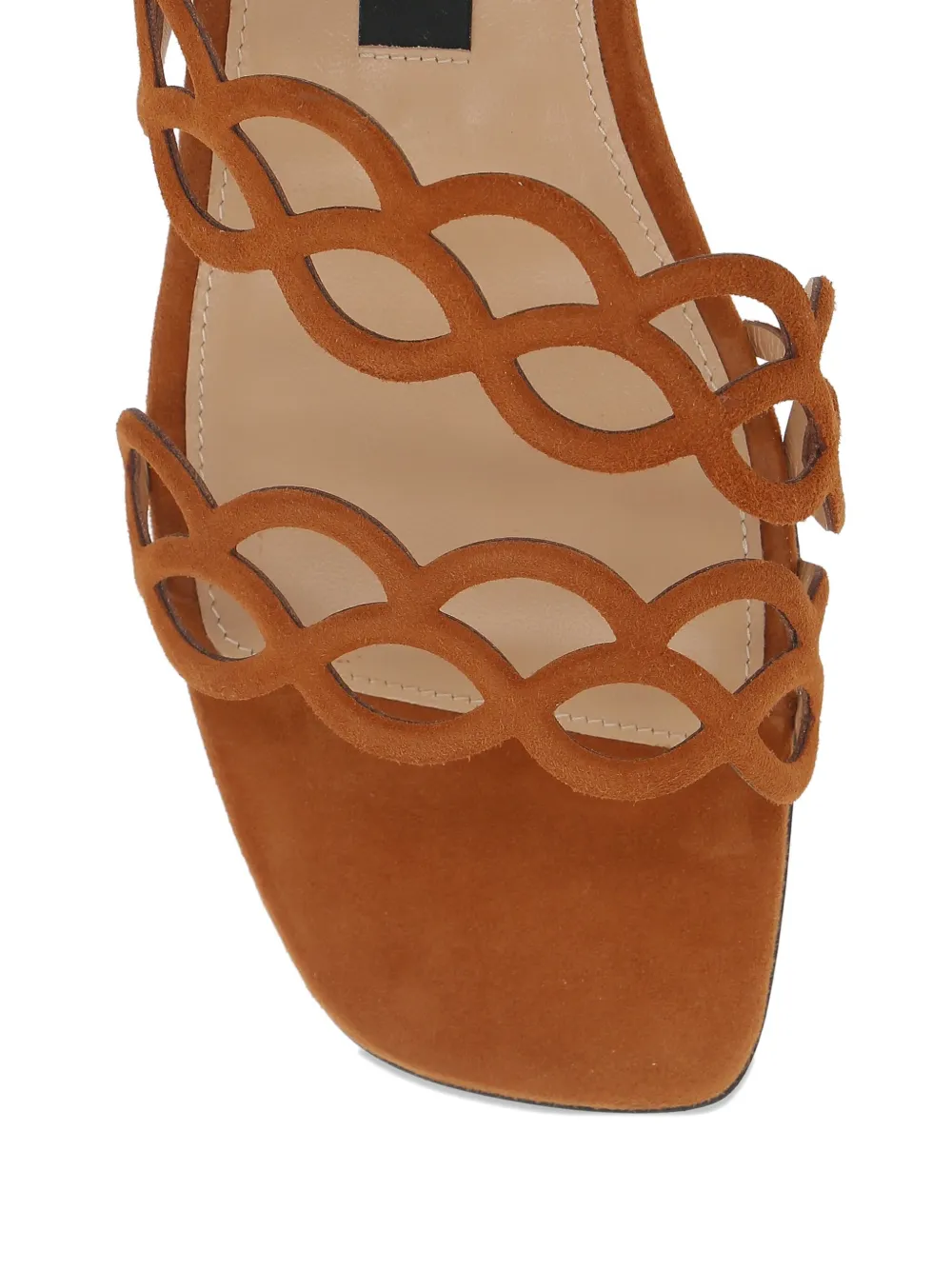 Sergio Rossi cut-out flat sandals Bruin